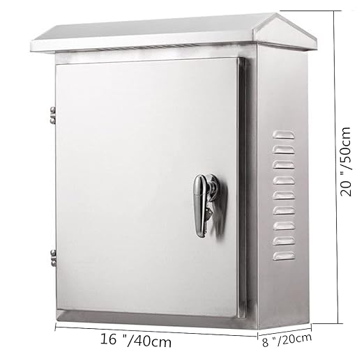 304 Stainless Steel Electrical Box 20'' x 16'' x 8'' Outdoor Electrical - Image 7