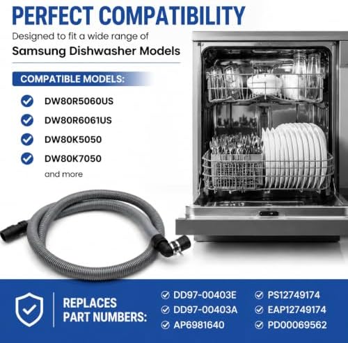 DD97-00403E Dishwasher Drain Hose Fit - Image 5
