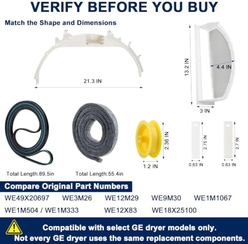 WE49X20697 Dryer Bearing Kit Replacement - Image 5