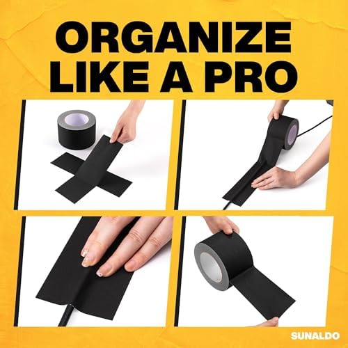 Gaffers Tape Heavy Duty, Easy Rip, No Residue | Black - Image 2