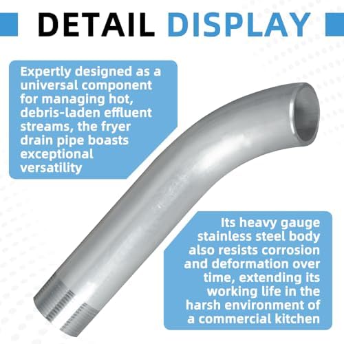 A2510101 Curved Out Drain Fitting 1.25in Drain Extension Pipe Compatible - Image 3