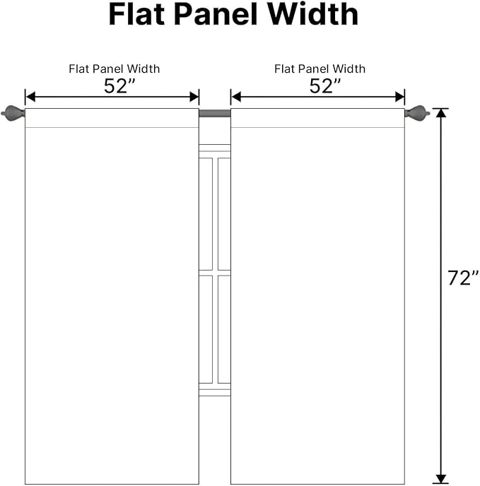 H.VERSAILTEX White Curtains Thermal Insulated Window Treatment Panels Room - Image 6