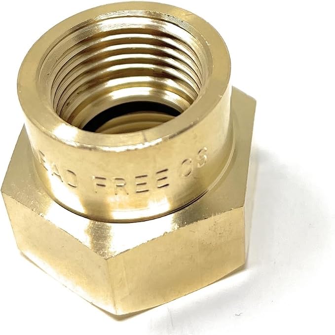 Cascada 3/4" G Thread Female to 1/2" NPT Thread Female Pipe Fitting Adapter - Image 6