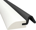 Door Weatherstripping Set with White PVC Carrier and Foam Gasket in Black | by RandallManufacturing