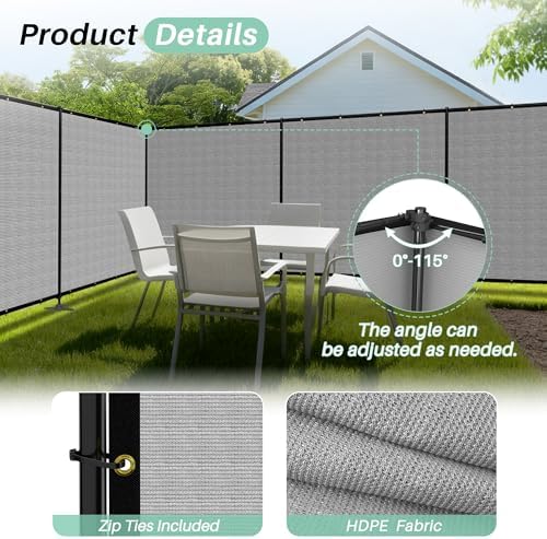 SunnyRoyal 6' x 113' Privacy Fence Screen Panel - Image 3