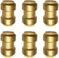 1" Pex Fitting Straight Coupling Push Fit PEX Fittings, Push-to-Connect Copper by HQMPC