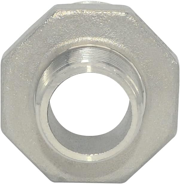 1-1/4" x 3/4" Male Threaded Reducing Nipple Fitting/Adapter, Stainless Steel - Image 5