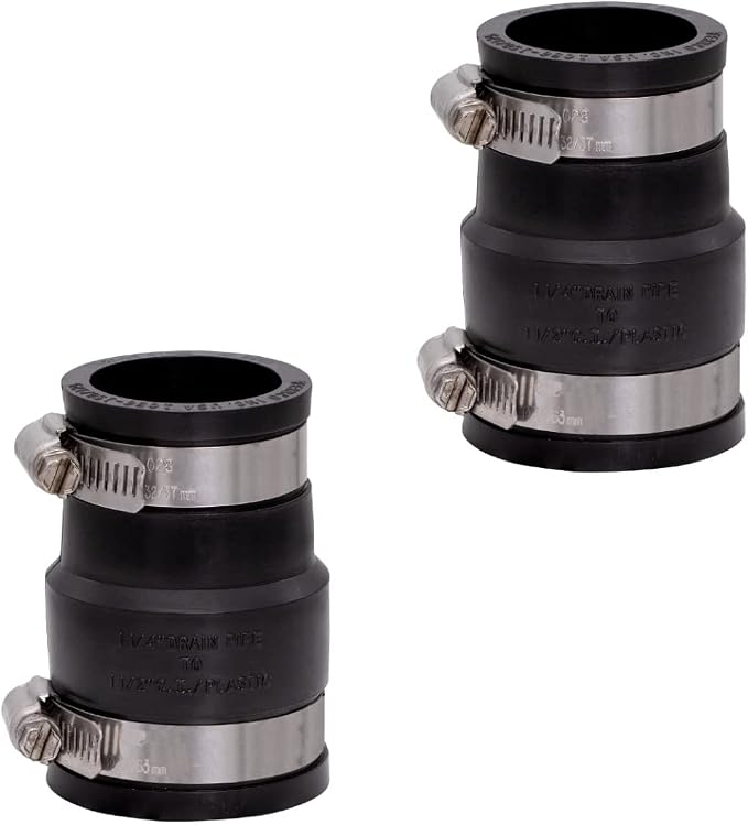 Fernco 1056-150/125 1-1/2-in. x 1-1/4-in. Flexible PVC Pipe Coupling by FerncoInc