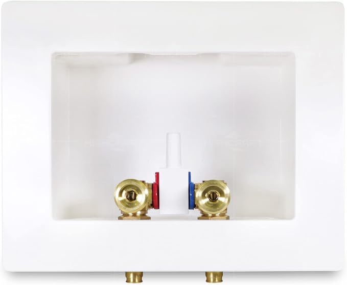 Highcraft Washing Machine Outlet Box Dual Drain, 1/2" PEX Expansion Connection - Image 3