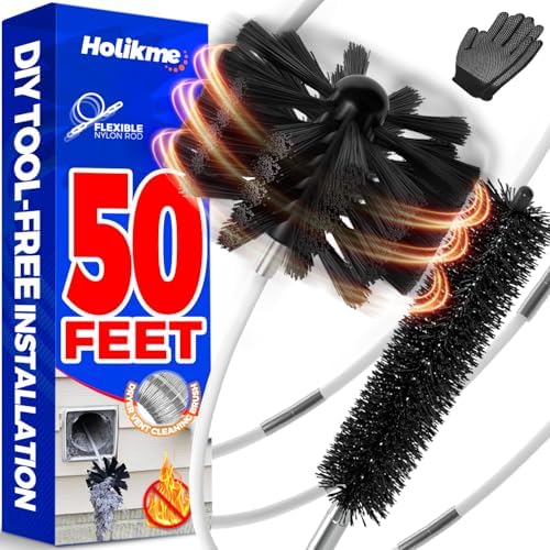 Holikme 50Ft Dryer Vent Cleaner Kit by Holikme