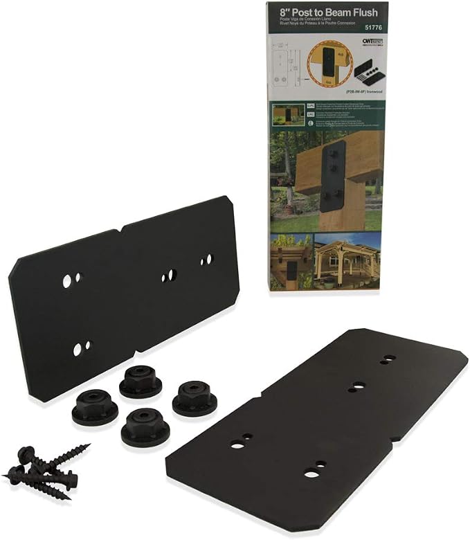 OZCO Ironwood Post to Beam Connector, 2 Pieces, flush mount design - Image 4