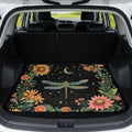 Flower Dragonfly Universal Car Trunk Mat, Waterproof Liner by Darisoco