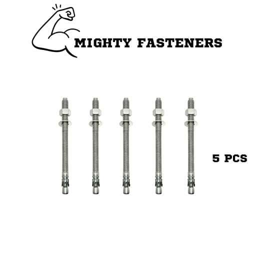 Mighty Fasteners Wedge Anchors – Heavy-Duty 304 Stainless Steel Expansion Bolts - Image 3