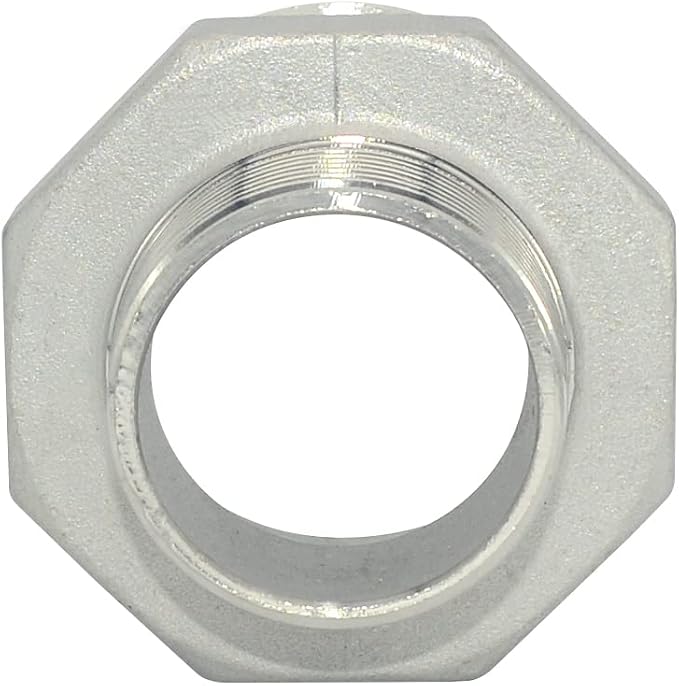 2" Male NPT to 1-1/4" Female NPT Female Reducing/Reducer Bushing Pipe Fitting - Image 5