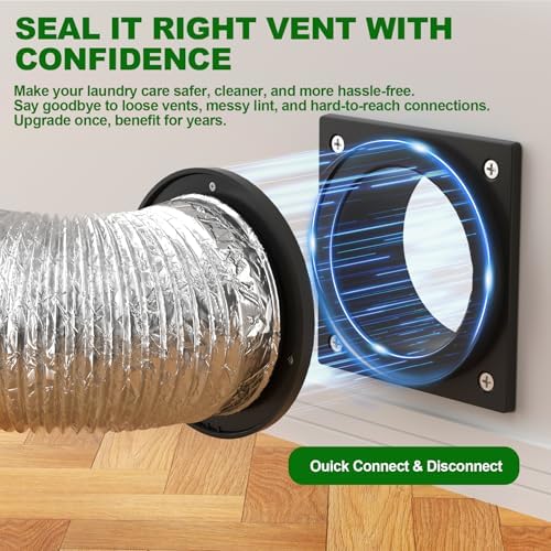 Magnetic Dryer Vent Coupling Connector Kit, Quick Connection and Disconnection - Image 3