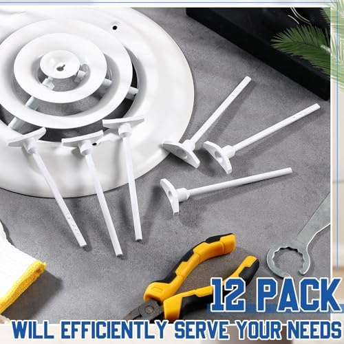 Wonderjune 12 Pcs Round Ceiling Diffuser Key Handle, Cover 6" 8" 10" 12" - Image 6