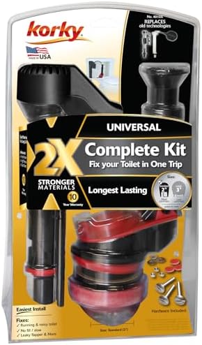Korky 4010XP 2X Long-Life Standard 2-inch Complete Fixes: Running, No/Slow by Korky