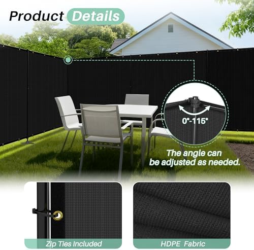 SunnyRoyal 5' x 3' Privacy Fence Screen Panel - Image 3