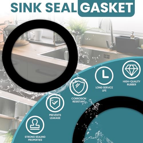 5 Pcs Garbage Disposal Sink Seal Gasket, Putty-Free Flange Seal Gasket - Image 3