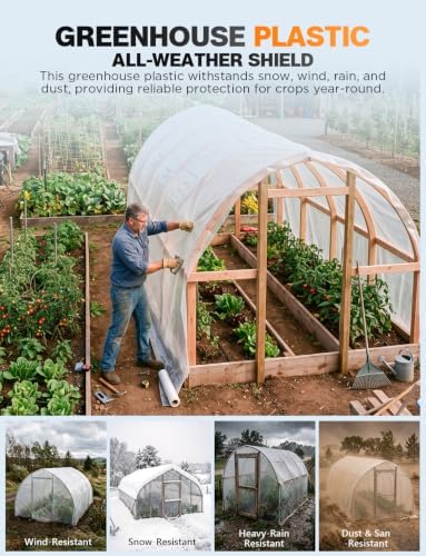 Axgatoxe 6 Mil 12x25 FT Heavy Duty Greenhouse Plastic Sheeting - Image 3