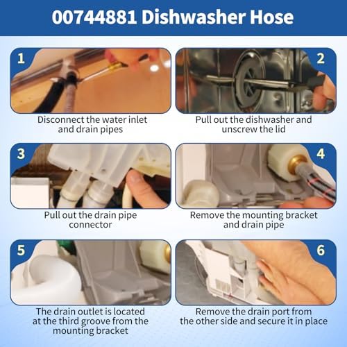 00744881 Dishwasher Drain Hose for Bosch - Image 5