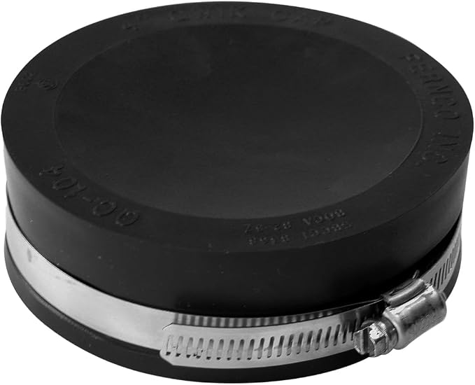 Fernco QC-104 2 Pack 4-in. Qwik Cap Flexible PVC Pipe Cap - Image 2