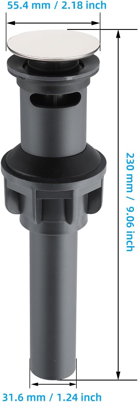 2 Pack Universal Pop Up Sink Drain Stopper - Image 2