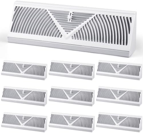 Yaocom 10 Pack Baseboard Register Vent 15 Inch Air Vent Covers by Yaocom