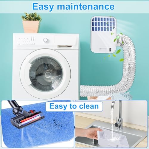 3-in-1 Indoor Dryer Vent Kit, Upgrade Energy Efficient Dryer Lint Trap - Image 5