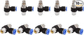 SNS 90 Degree Elbow Air Flow Control Valve Push To Connect Fitting Speed by SNS