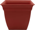 The HC Companies Eclipse Square Plastic Planter w/ Attached Saucer by TheHCCompanies