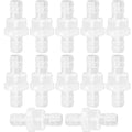 12 Packs Check Valve 1/2” One-Way PVDF Plastic Hose Barb by JoyTube