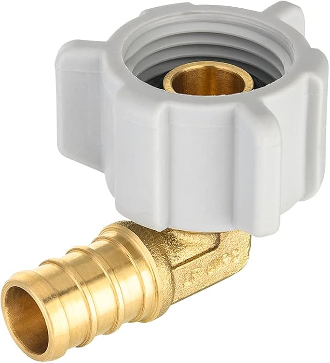 EFIELD 1/2" Pex x 1/2" Female NPT Swivel Elbow | Brass Barb Crimp Fittings - Image 3