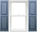 Homeside Raised Panel Vinyl Shutter 1 Pair 14-1/2in. x 71in. 033 Blue by Polaris