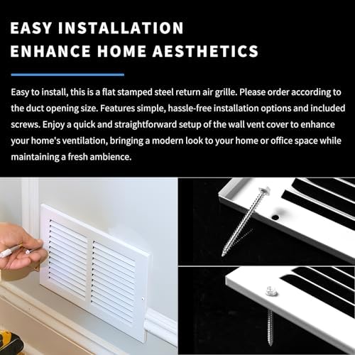 14x10 Return Air Grille, Air Return Vent Cover, Flat Vent Cover, Rejillas De - Image 4