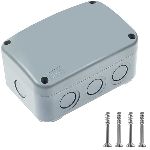 Outdoor Junction Box, IP66 Waterproof Electrical Project ABS Plastic Boxes | by NineLeaf