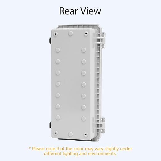 Electrical Box, IP67 Waterproof Hinged Clear Cover Stainless Steel Latch - Image 6