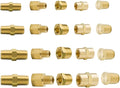 MeiChi 64pcs Brass Pipe Fitting Assortment Kits Hex Head Plug + Reducing NPT by TLTOOLEGIN