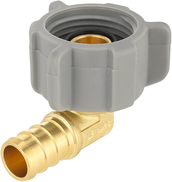 1 PC EFIELD 1/2" Pex X 7/8 Inch Toilet BC Swivel Female Elbow | Brass Barb by EFIELDPEXTUBING