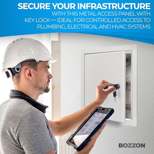 BOZZON Access Panel for Drywall 10 x 10 inch – Metal Door - Image 4