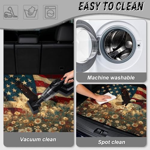 Eagle Daisy Field Universal Car Trunk Mat, Waterproof Cargo Liner - Image 5
