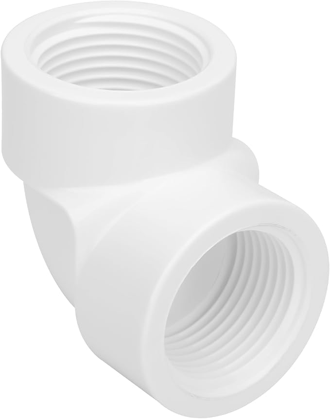 8Pack 1" Double Female Thread 90 Degree PVC Elbow Pipe Fitting Connector SCH40 - Image 5