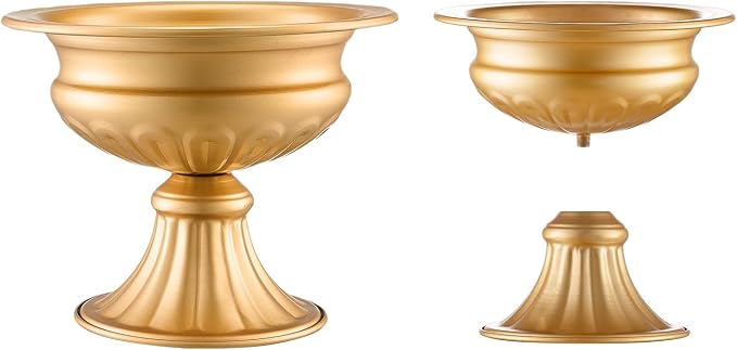 VEVOR 10PCS 16cm/6.3” Tall Wedding Flower Vase, Metal Wedding Centerpiece - Image 9