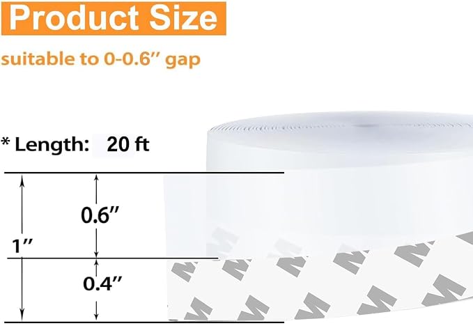 Weather Stripping Door Seal Strip Tape, Silicone Door Draft Stopper, Self - Image 2