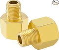Hooshing 2PCS Brass Pipe Fitting 1/4" NPT Male to 1/2" NPT Female Reducer by Hooshing