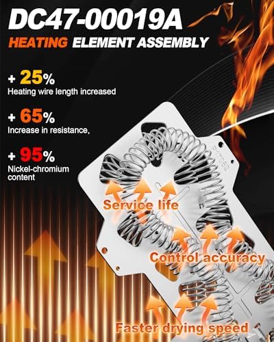 【Upgraded】DC47-00019A Dryer Heating Element - Image 2