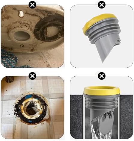 Toilet Flange Wax Ring with Anti-Backflow Valve, Rubber + Plastic, 3.2-4 inch - Image 6