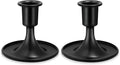 Candlestick Holders 2 PCS Short Metal Taper Candle Holders, KSWING Black Candle by Unknown
