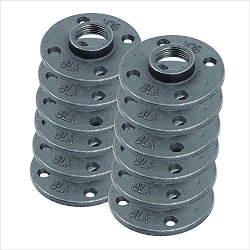 PIPE DECOR 1 "Floor Flange Fitting, Malleable Iron, Fits One Inch Diameter - Image 6