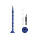 CHENGFIX Concrete Screws Kit, 5 Sizes, Flat Head, Torx Drive, by Unknown